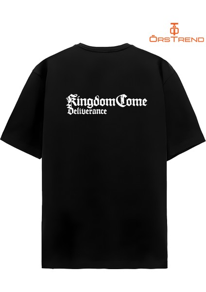 Kingdom Come Baskılı Oversize Tişört modelleri