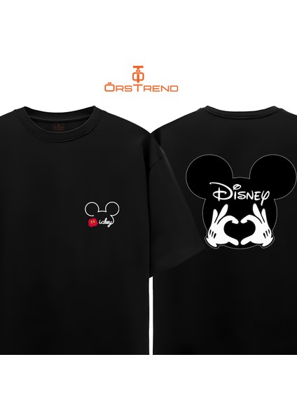 Mickey Mouse Baskılı Oversize Tişört