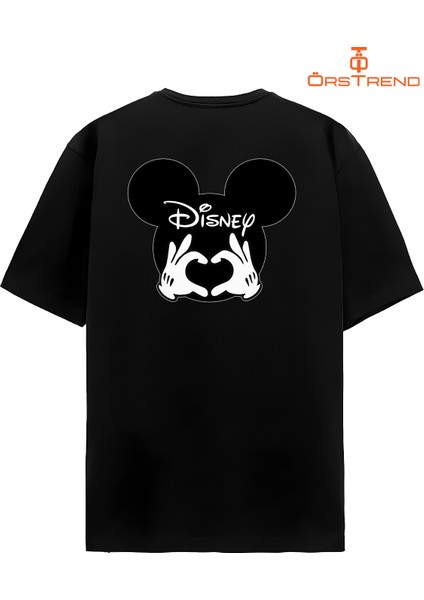 Mickey Mouse Baskılı Oversize Tişört