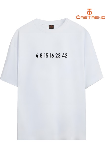 Lost Gizemli Sayılar Baskılı Oversize Tişört fiyatları