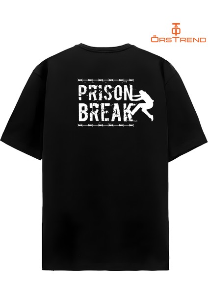 Prison Break Baskılı Oversize Tişört modelleri