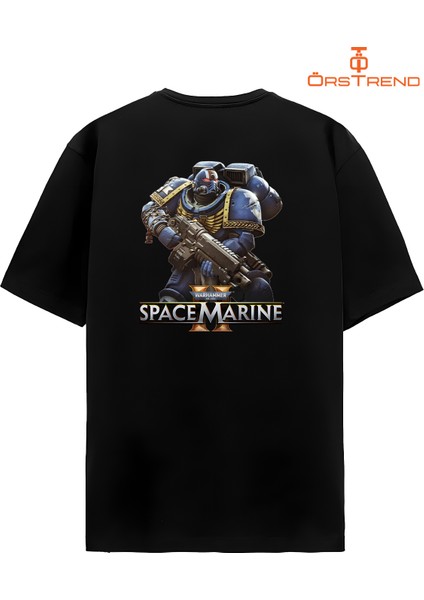 Space Marine 2 Baskılı Oversize Tişört modelleri
