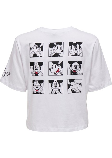 Kadın Disney Mickey Mouse Lisanslı T-Shirt Onlmickey- 15261597