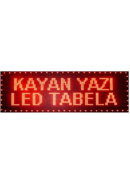 Sanec LED Tabela 96X64CM Çift Taraflı Kırmızı Kayan Yazı-Wifi