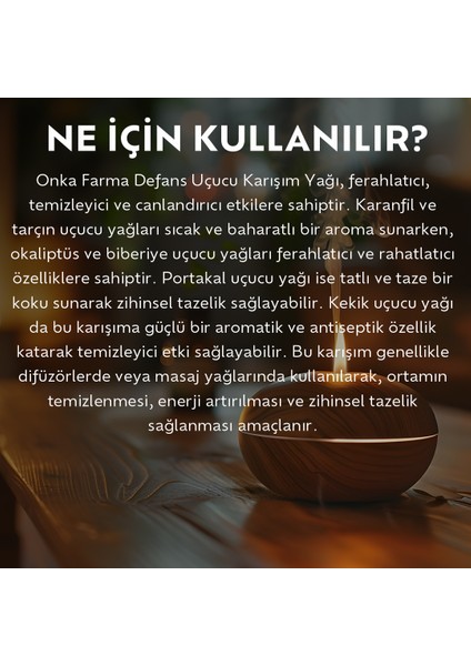Defans Uçucu Yağ Karışımı 10 Ml