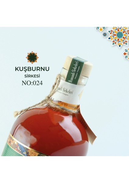 No : 024 Kuşburnu Sirkesi 500ML