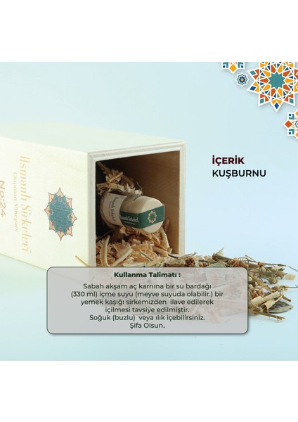 No : 024 Kuşburnu Sirkesi 500ML
