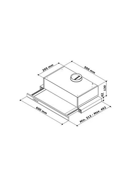 ÇİFT MOTOR SİYAH ASPİRATÖR+KARBON FİLTRE BACASIZ KULLANIM