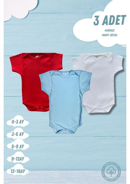 Kısa Kollu 3'lü Organik Pamuk Çıtçıtlı Bebek Body&zıbın fiyatları