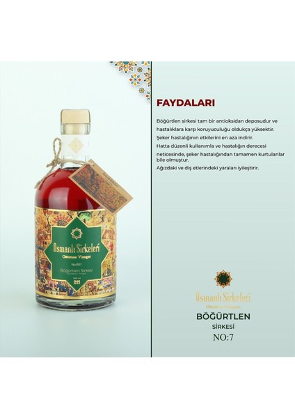 No: 07 Böğürtlen Sirkesi 500 ml