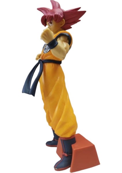 Dragon Ball Süper Saiyan Süper Kızıl Saç Güneş Wukong Kakarot Kutulu Anime Şekil Modeli Süsleme (Yurt Dışından)