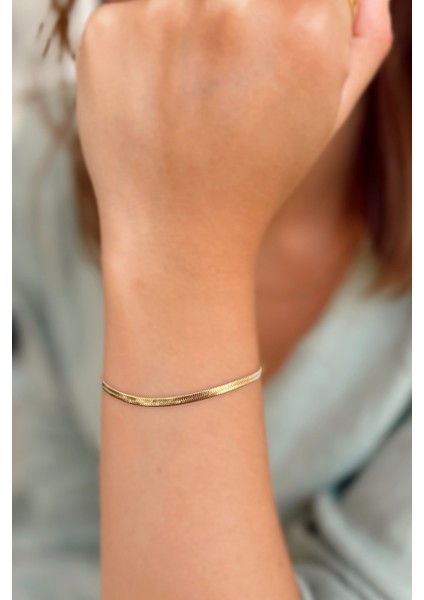 Çelik Italyan Zincir Bileklik