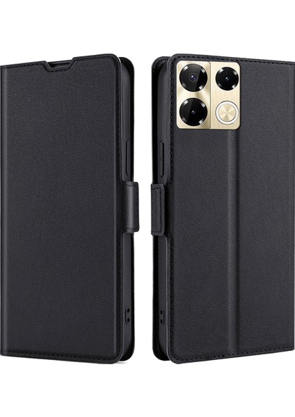 Infinix Note 40 Pro 5g Deri Kart Yuvaları Telefon Standı Kapağı (Yurt Dışından)