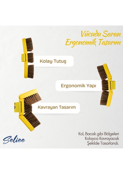 Doğal At Kılı Vücut Fırçası