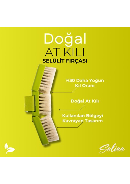 Doğal At Kılı Vücut Fırçası