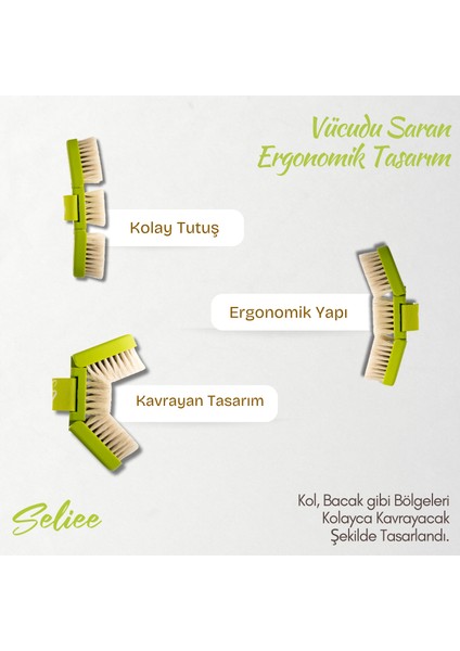 Doğal At Kılı Vücut Fırçası