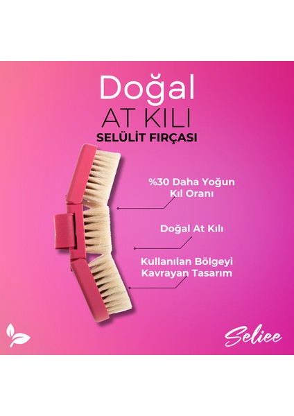 Doğal At Kılı Vücut Fırçası