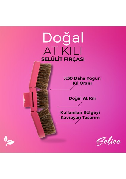 Doğal At Kılı Vücut Fırçası