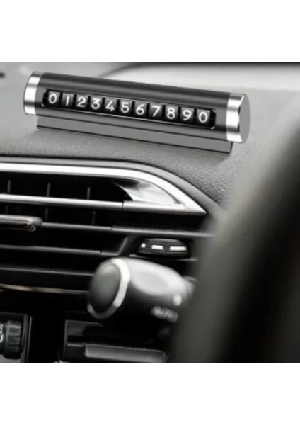 Alüminyum Kasa Gri Renk Çevirmeli Araç Içi Telefon Numaratörü Park Oto Numaratörü indirimleri
