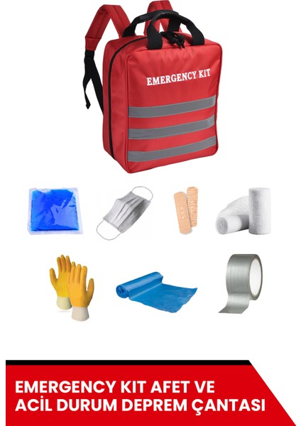 Mega Plus Acil Durum ve Deprem Çantası 72 Saat Fema Onaylı ve Sertifikalı Ürünler fırsatları