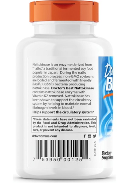 Doctor's Best Nattokinase - 2000 mg 90 Kapsül Usa Menşei 3638 modelleri