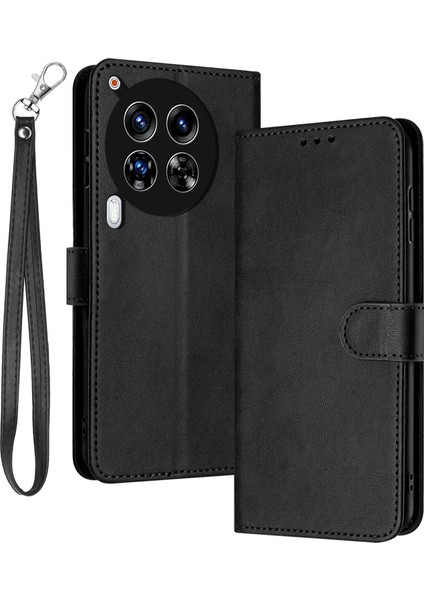 Tecno Camon 30 Premier 5g Darbeye Dayanıklı Pu Deri Telefon Kabuk Cüzdan Askı ile Kapak Standı (Yurt Dışından)