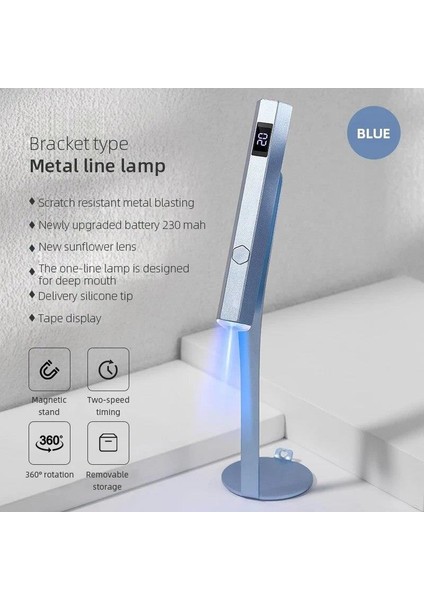 Mini Uv Led Tırnak Kurutucu Taşınabilir Uv Işık Lambası Jel Oje Için 360 ° Rotasyon Manyetik Tutucu İle Hızlı Kurutma El Lambası