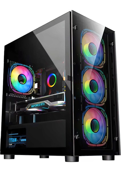 Live i5-10400F 16GB 512GB M.2 NVMe RX580 8GB 24"+24" Oyuncu Masaüstü Bilgisayarı modelleri