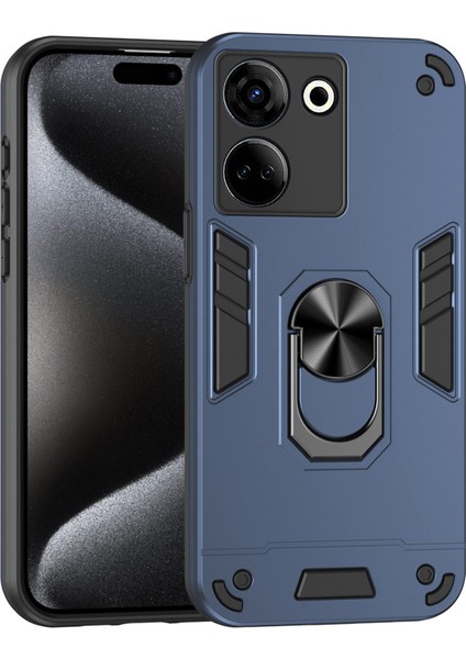 Tecno Camon 20 Pro 4g Pc+Tpu Zırhlı Telefon Kılıfı ve Destek Çubuğu (Yurt Dışından)