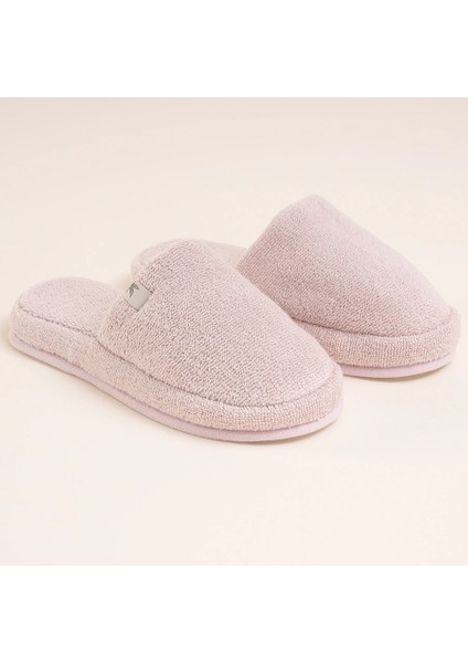%100 Pamuk Havlu Terlik 40-41 Pudra - Noa Serisi