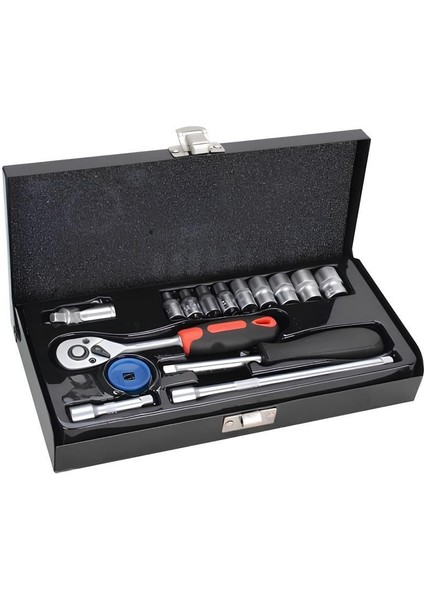 16 Parça 1/4" Altıköşe Lokma Seti NCSET114