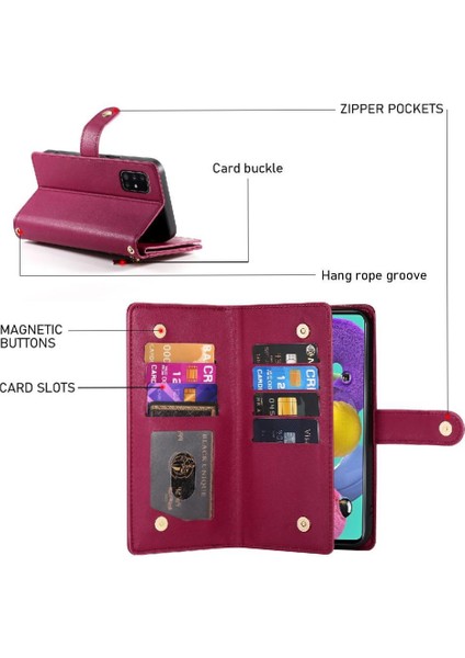 Samsung Galaxy A51 4g Için Flip Case Standı Crossbody Kayış Iş (Yurt Dışından) fırsatları