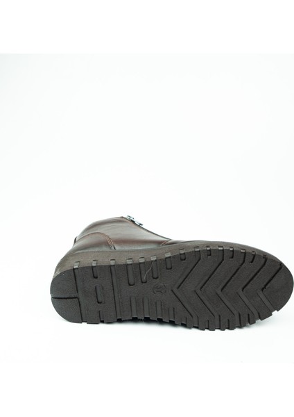 9927 Kahverengi Deri Kadın Bot indirimleri