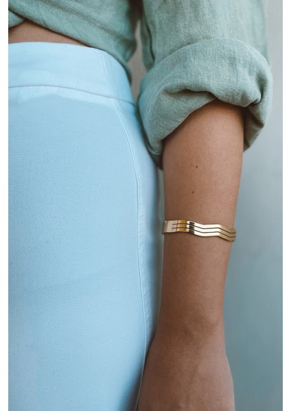 Kadın Çelik Kelepçe Bileklik