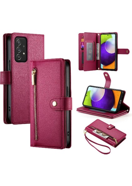 GX Boutique Samsung Galaxy Flip 4g /5g Cüzdan Standı Crossbody Kayışı Için Flip Case (Yurt Dışından)