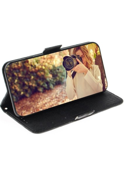 IPhone 11 Için 3D Boyalı Koruyucu Kılıf Kart Yuvaları Kordon Manyetik Pu (Yurt Dışından)