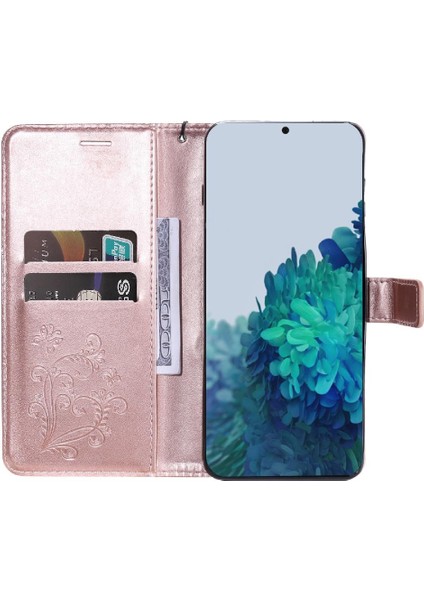 Samsung Galaxy S22 Artı Pu Deri Flip Kickstand Darbeye ile (Yurt Dışından)