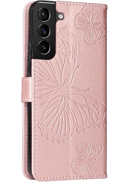 Samsung Galaxy S22 Artı Pu Deri Flip Kickstand Darbeye ile (Yurt Dışından)