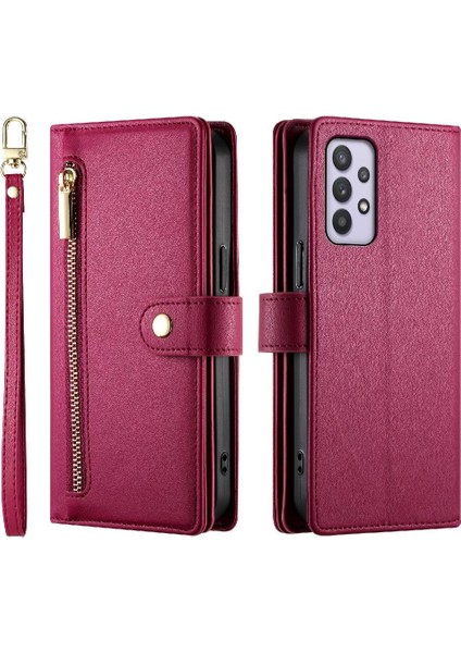 Samsung Galaxy A32 5g Için Flip Case Crossbody Kayış Çok Fonksiyonlu Standı (Yurt Dışından) modelleri