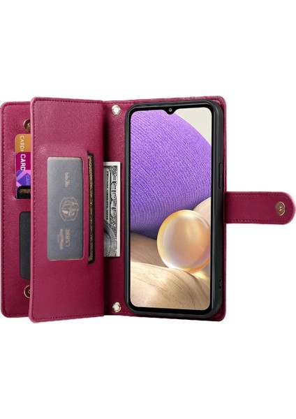 Samsung Galaxy A32 5g Için Flip Case Crossbody Kayış Çok Fonksiyonlu Standı (Yurt Dışından) indirimleri