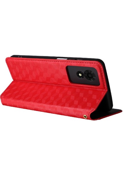 Tcl 501 4g Pu Deri Manyetik Kapatma 3D Desen Cüzdan Kartı Için Kılıf (Yurt Dışından) modelleri