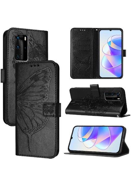 Huawei P40 Pro Manyetik Kabartma Kelebek Kapak Kapak Premium (Yurt Dışından) indirimleri