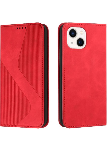 IPhone 14 Için Kılıf Artı Folio Kapak Cüzdan Kickstand Pu Deri Manyetik (Yurt Dışından)