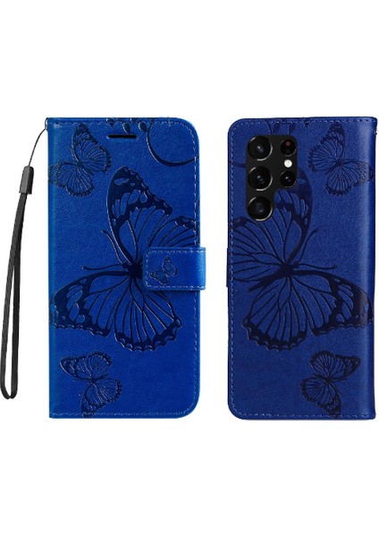 Samsung Galaxy S22 Uitra Flip Kickstand Darbeye Kapak Manyetik (Yurt Dışından)