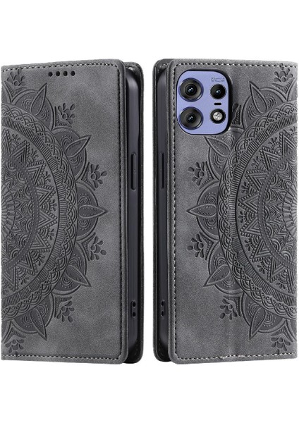 Motorola Moto Kenar 50 Pro Kart Ekleme Tam Koruma Pu Için Kılıf (Yurt Dışından)