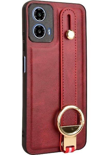 Motorola Moto G34 Kolaylık Bilek Kayışı Premium Pu Deri Kılıf (Yurt Dışından) indirimleri
