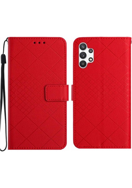 Samsung Galaxy A32 5g Için Flip Case Cüzdan Pu Deri Manyetik Kapak Kartı (Yurt Dışından)