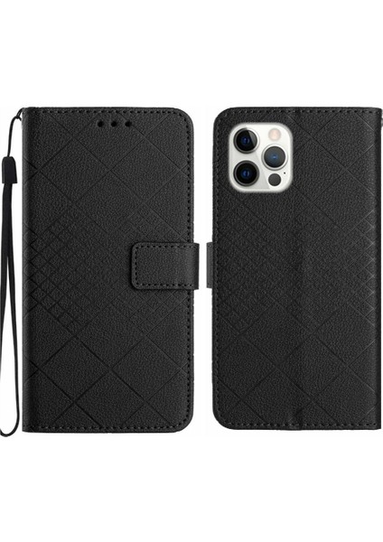 IPhone 14 Için Flip Case Pro Max Cüzdan Pu Deri Manyetik Kapak ile El (Yurt Dışından)
