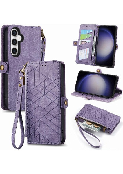 Samsung Galaxy S23 Fe Cüzdan Darbeye Deri Kılıf Flip Case Için Flip Case (Yurt Dışından)