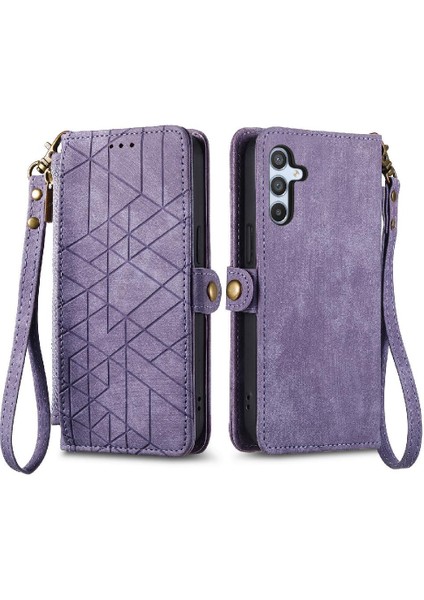 Samsung Galaxy A54 5g Için Flip Case Basit Iş Deri Kılıf Flip (Yurt Dışından)